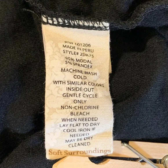 Soft Surroundings Women's Indeevar Multi Tier Long Sleeve Relaxed Tunic Size M - Picture 9 of 13